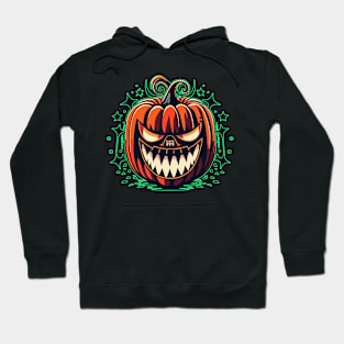 Halloween Spooky Tees: Pumpkin Grimace Dark Scary Hoodie